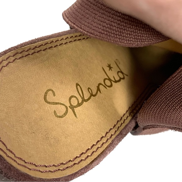 Splendid Daina Open Toe Brown Suede Booties Sz 10 - Picture 11 of 14